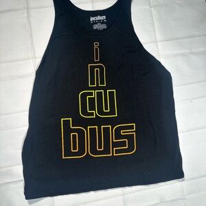 Incubus Tank Top Shirt Size XXL Black Spell Out Rock Band Music Sleeveless Y2K